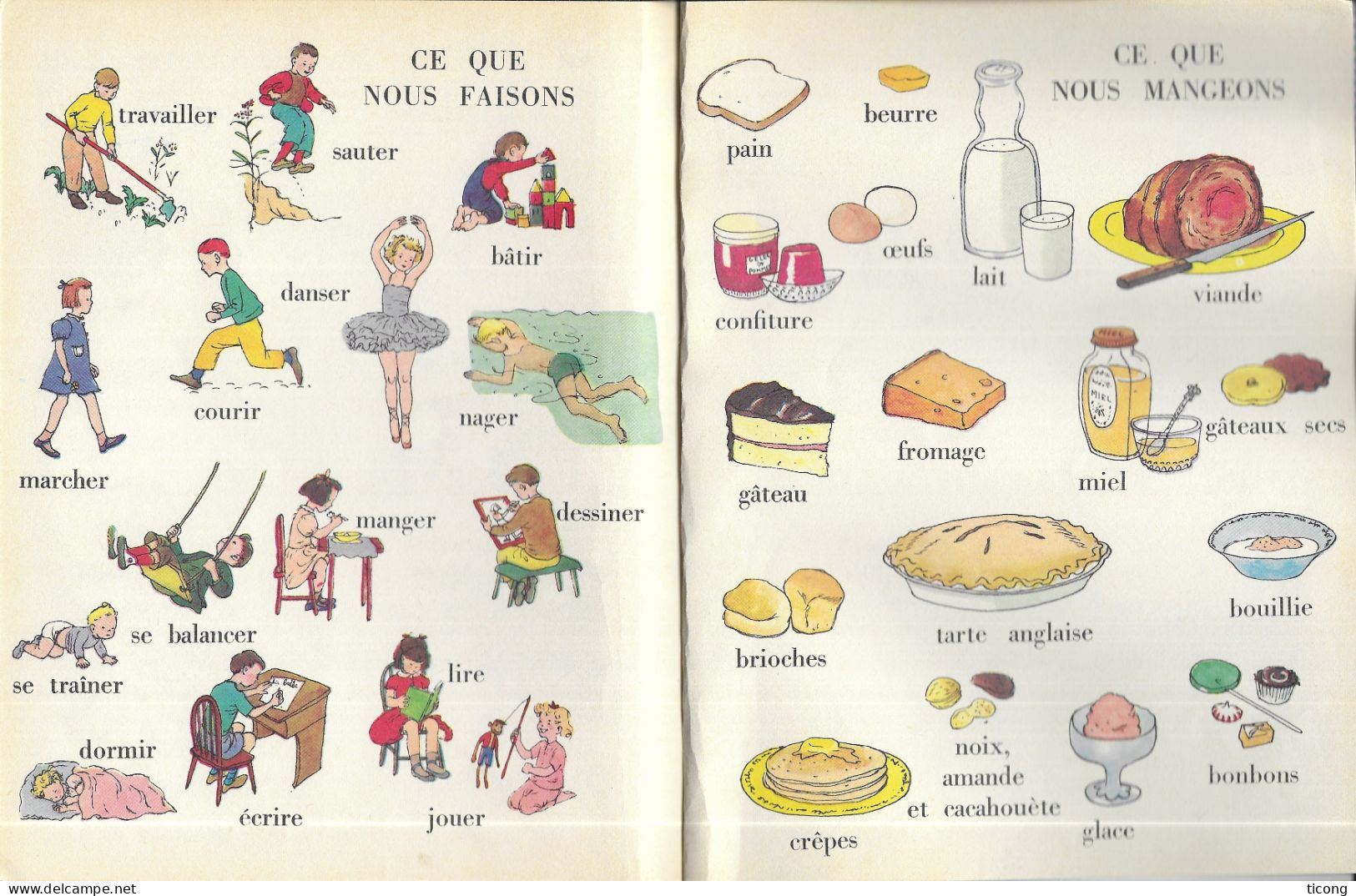 UN PETIT LIVRE D OR EDITION DES DEUX COQ D OR  - MON PETIT VOCABULAIRE PAR S.CHAMBERS ILLUSTRATIONS DE G. ELLIOTT, 1975 - Hachette