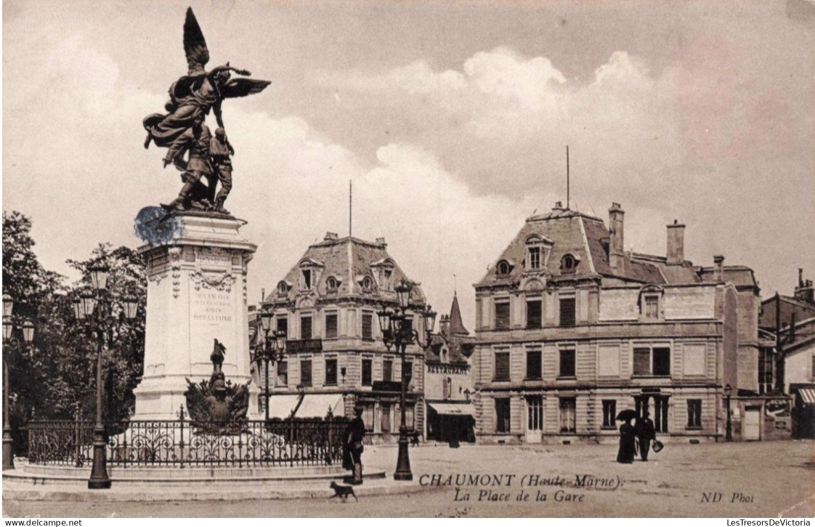 FRANCE  - Chaumont (Haute Marne) - La Place De La Gare - Carte Postale Ancienne - Chaumont