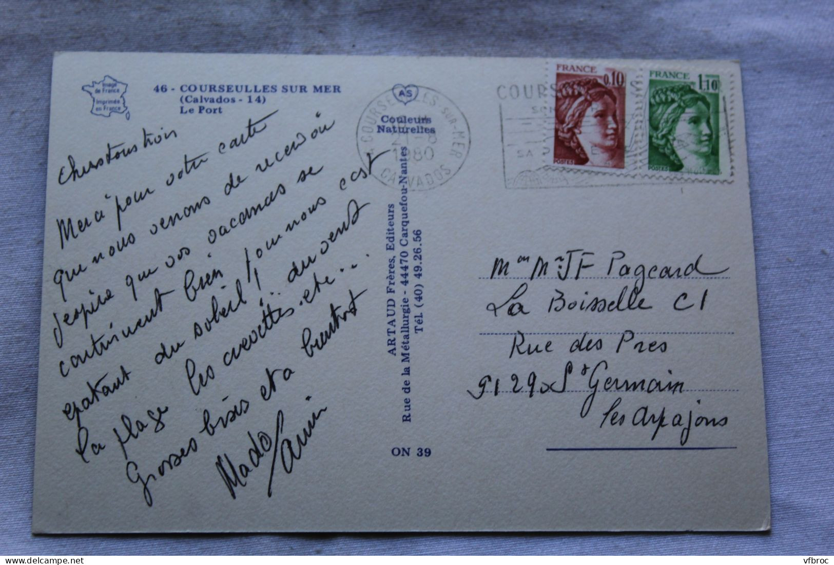 Cpm 1980, Courseulles Sur Mer, Le Port, Calvados 14 - Courseulles-sur-Mer