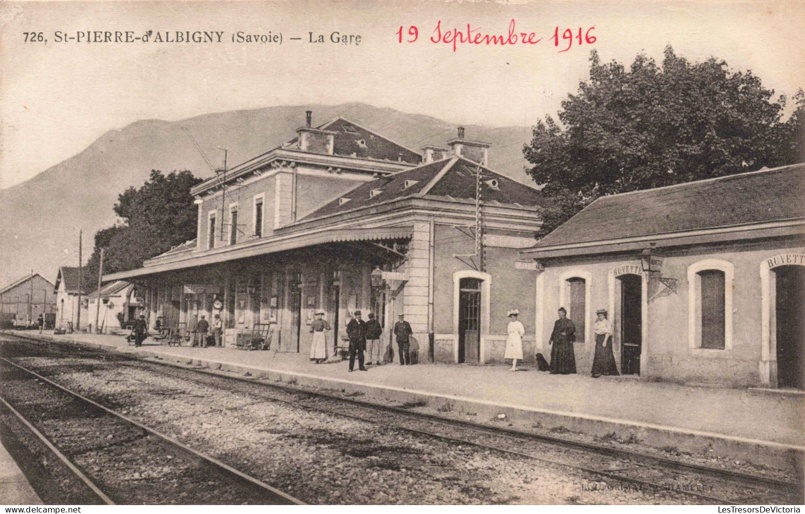 France - Saint Pierre D' Albigny - La Gare - Animé - Carte Postale Ancienne - Saint Pierre D'Albigny