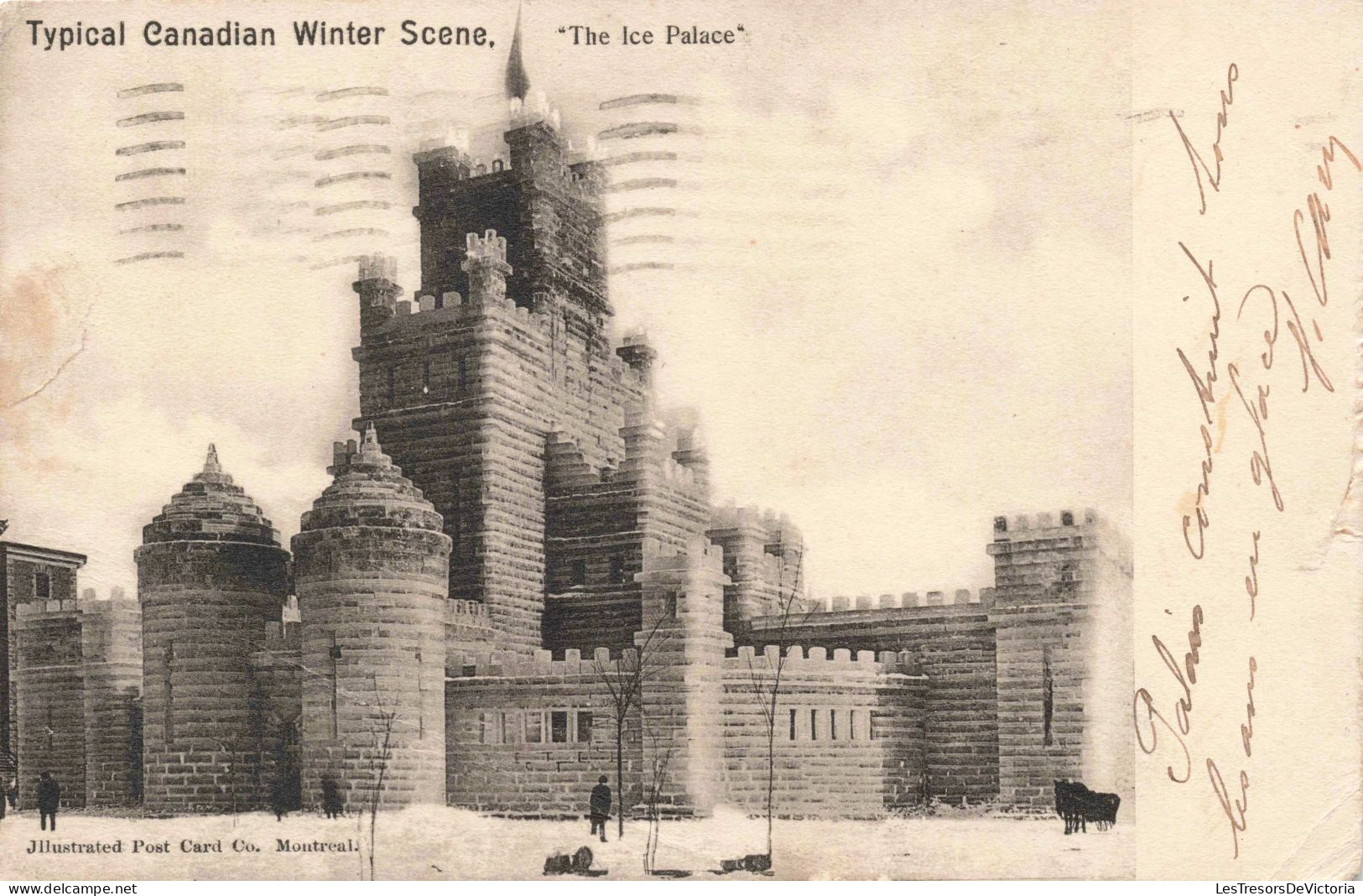 Canada - Typical Canadian Winter Scene - The Ice Palace - Carte Postale Ancienne - Montreal