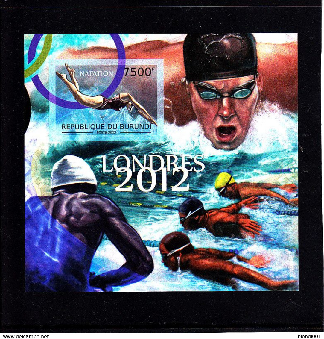 Olympics 2012 - Swimming - BURUNDI - S/S Imp. MNH - Summer 2012: London