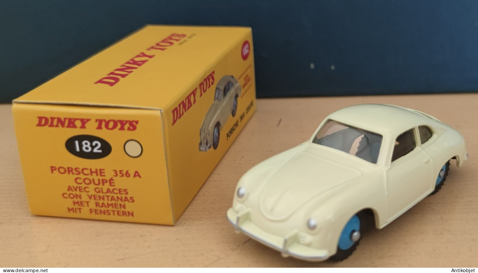 Porsche 356 A Coupé Crème Dinky Toys Atlas 1:43 Sans Boîte - Informatique