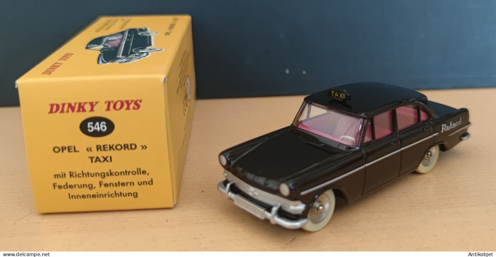 Opel Record Taxi Noir Dinky Toys Atlas 1:43 - Informática