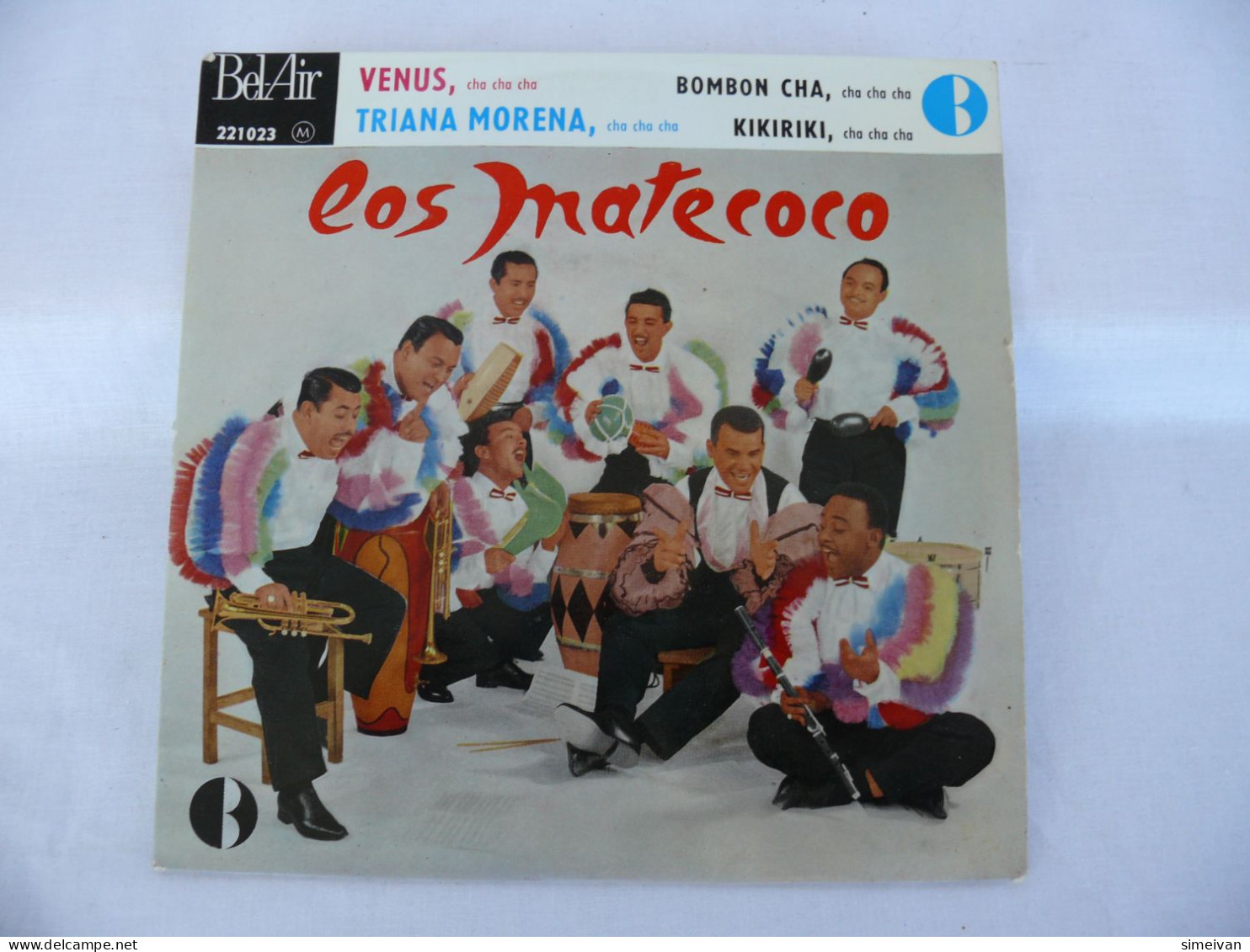 LOS MATECOCO VENUS, Cha Cha Cha RARE 7" VINYL 45 EP 1962 MADE IN FRANCE #1352 - Musiche Del Mondo