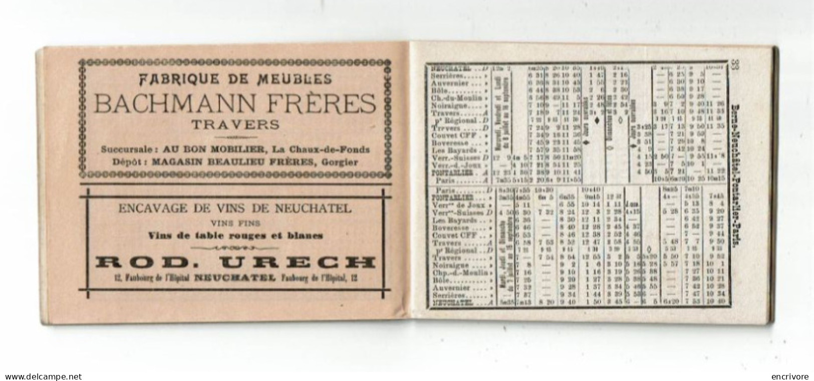 Le NEUCHATELOIS Dépliant Touristique CHEMIN DE FER 1907 BATEAUX POSTES TRAMWAYS - Europe