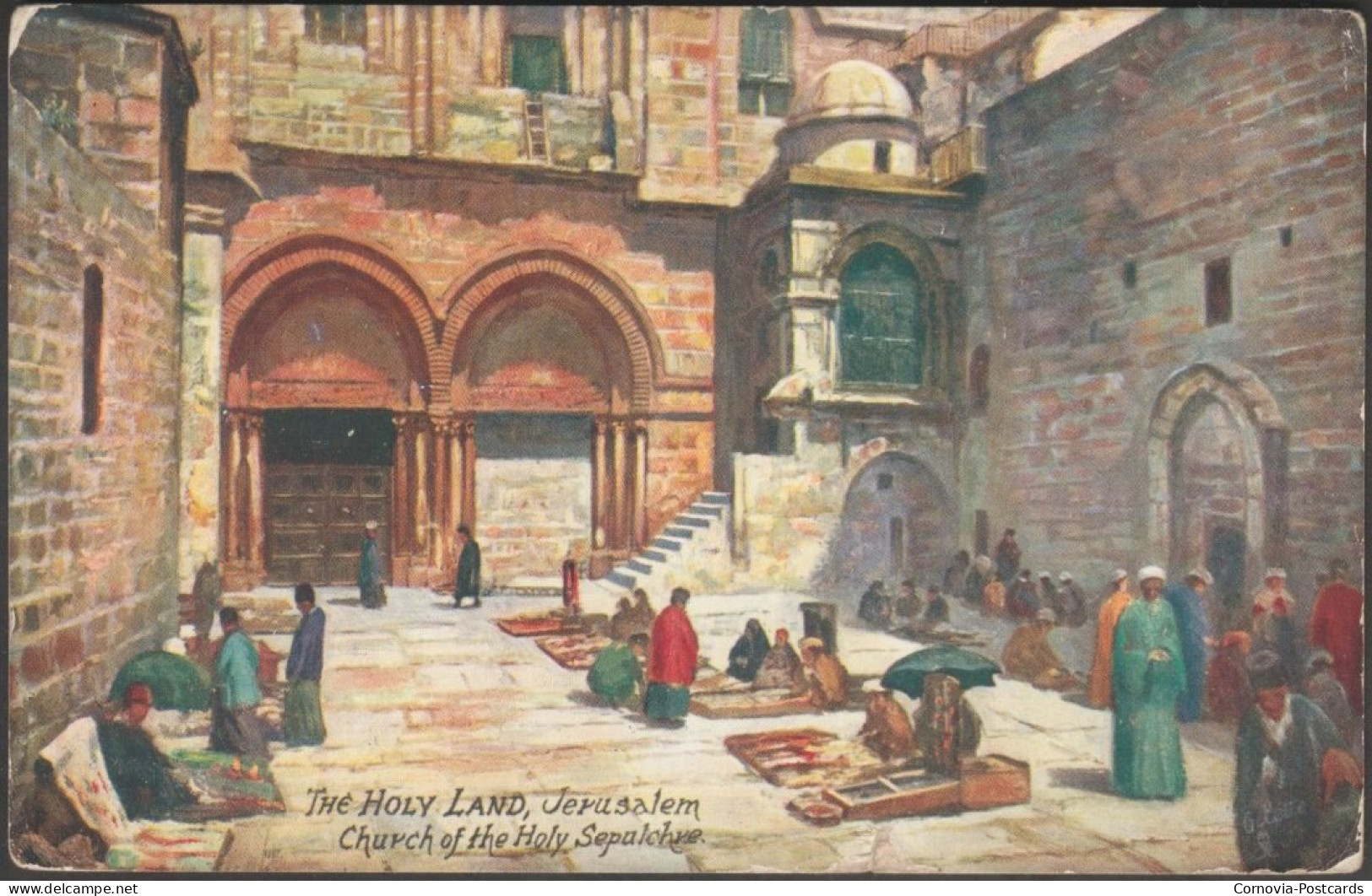 Church Of The Holy Sepulchre, Jerusalem, 1909 - Tuck's Oilette Postcard - Palestine