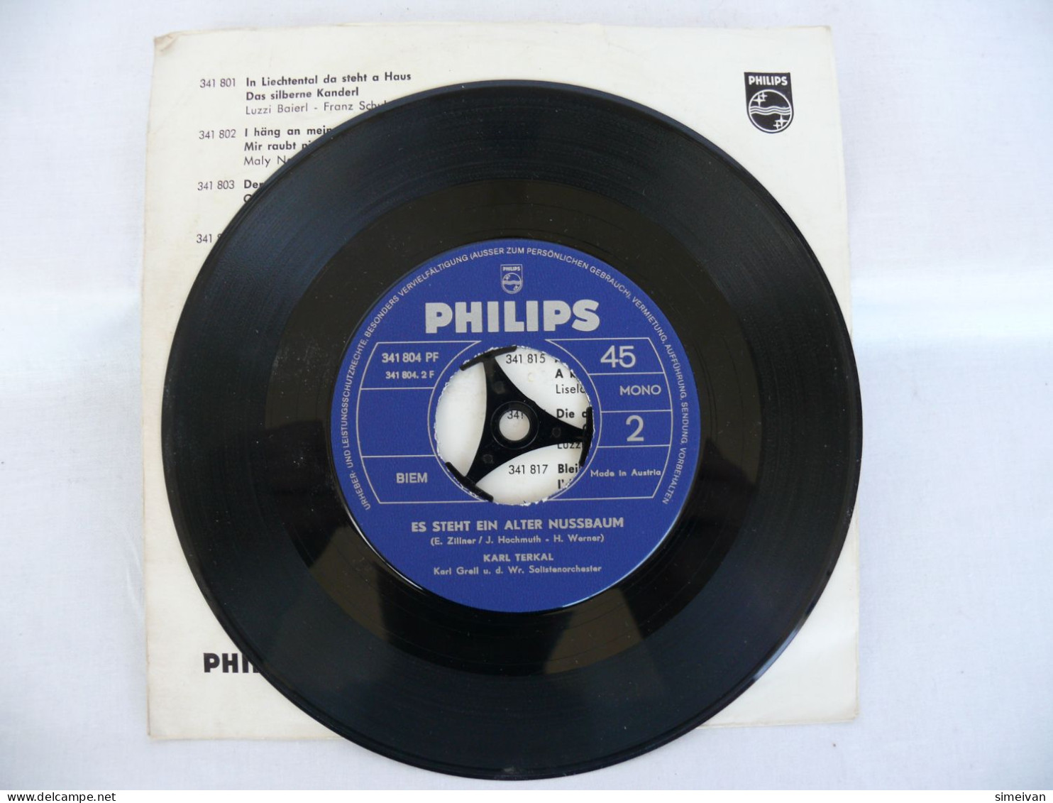 LISELOTTE MAIKL KARL TERKAL WIEN,WIEN RARE 7" VINYL 45 EP MADE IN AUSTRIA #1359 - Classique