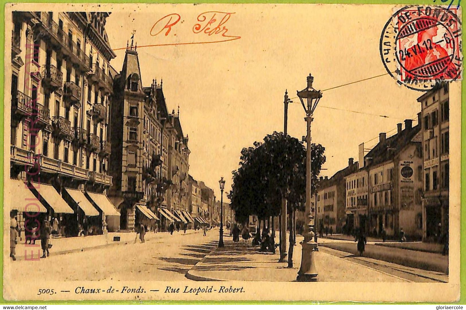 Ad4128 - SWITZERLAND - Ansichtskarten VINTAGE POSTCARD - Le Chaux-de-Fonds- 1912 - La Chaux