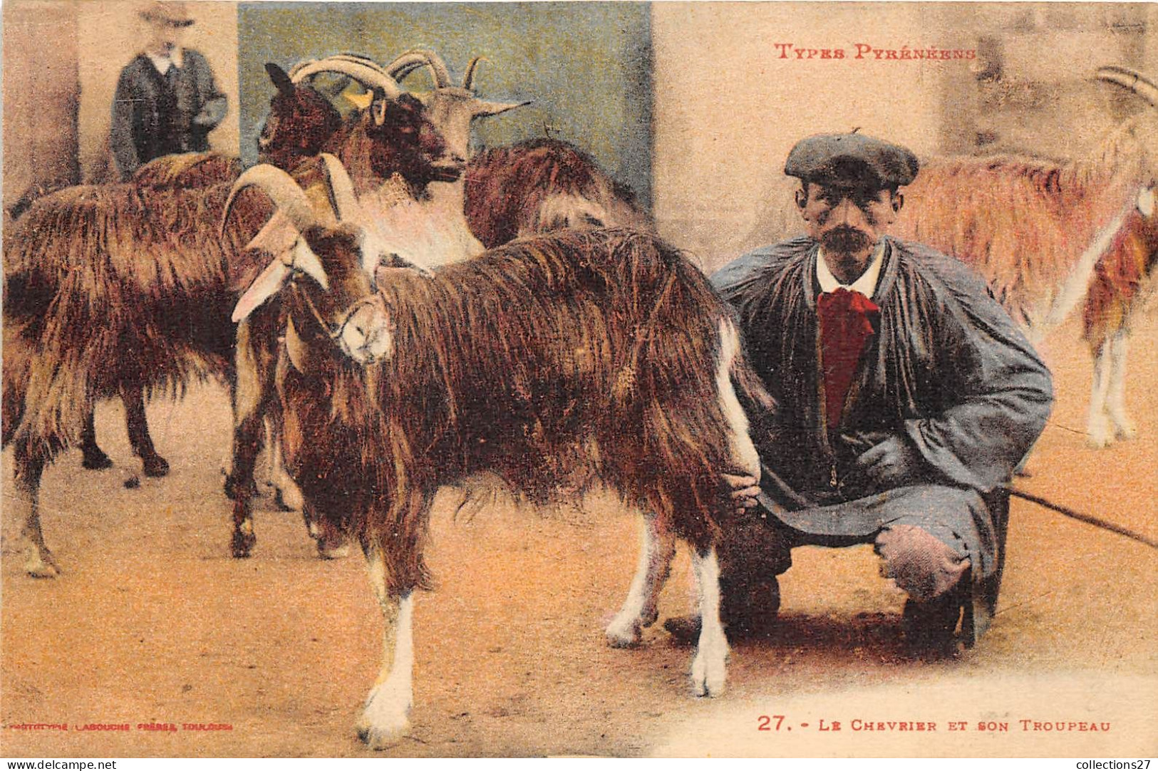 LE CHEVRIER ET SON TROUPEAU - TYPES PYRENEENS - Elevage