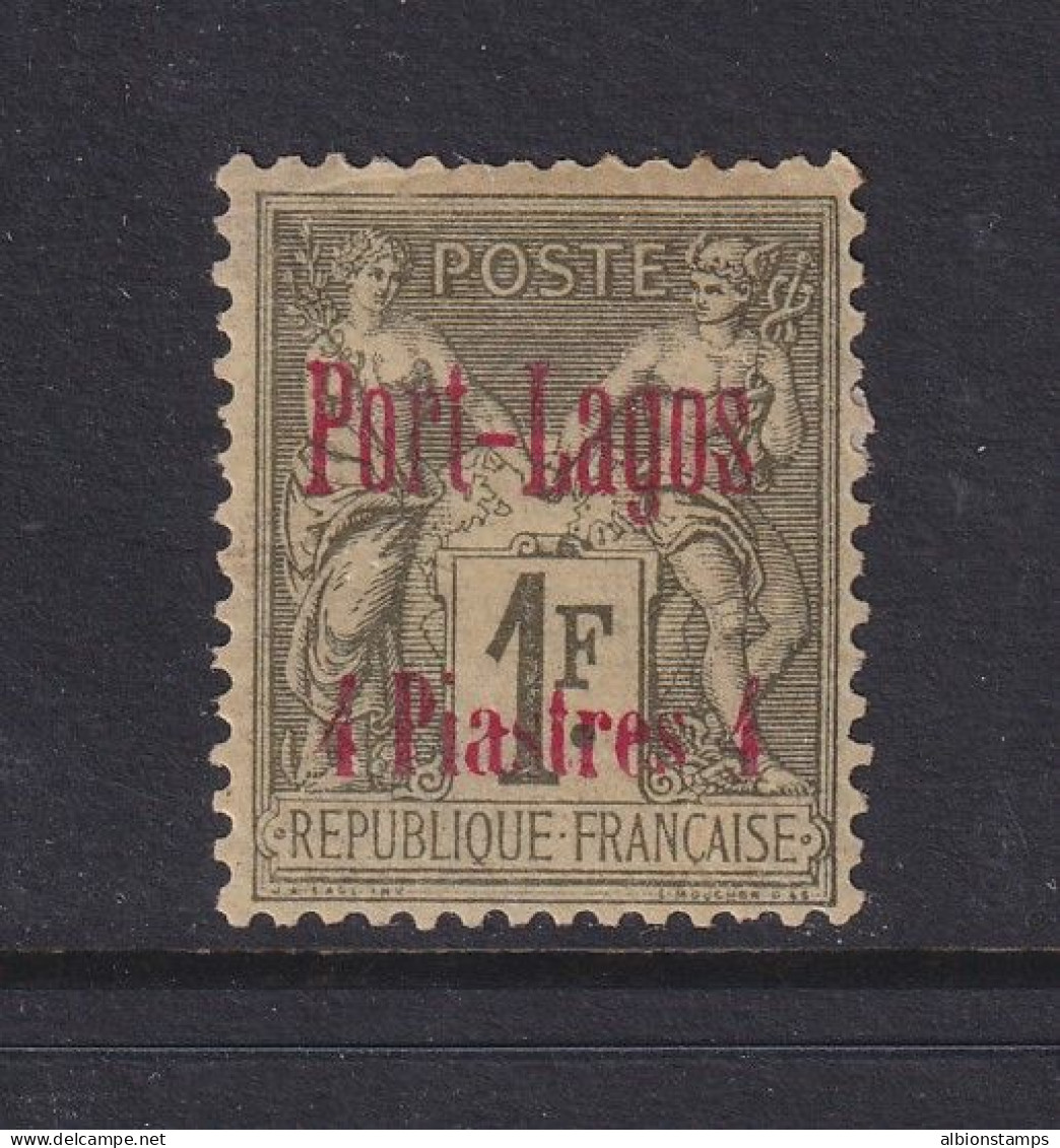 Port Lagos (French Offices In Turkey), Scott 6 (Yvert 6), MHR - Unused Stamps