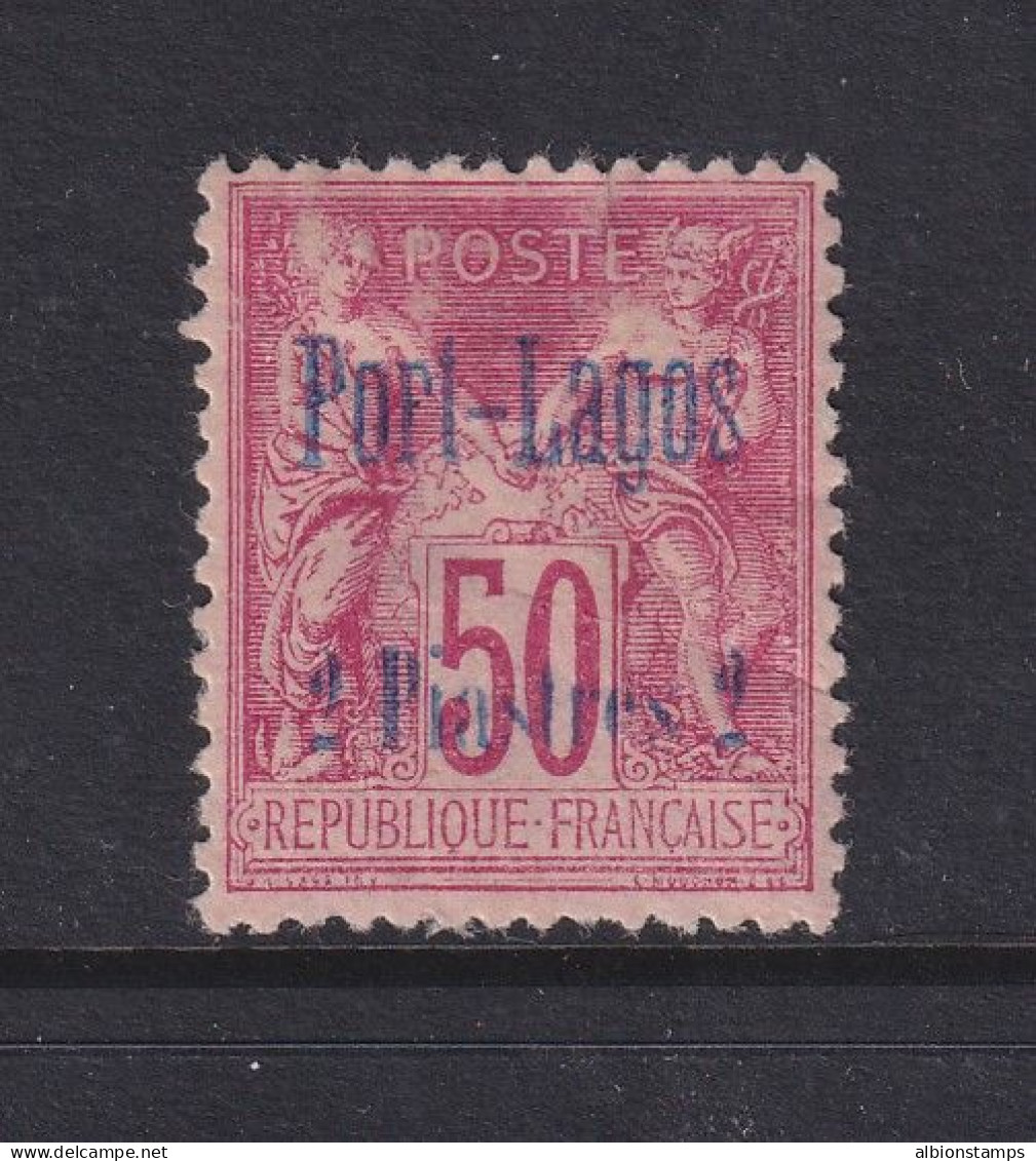 Port Lagos (French Offices In Turkey), Scott 5 (Yvert 5), MHR (thin) - Unused Stamps