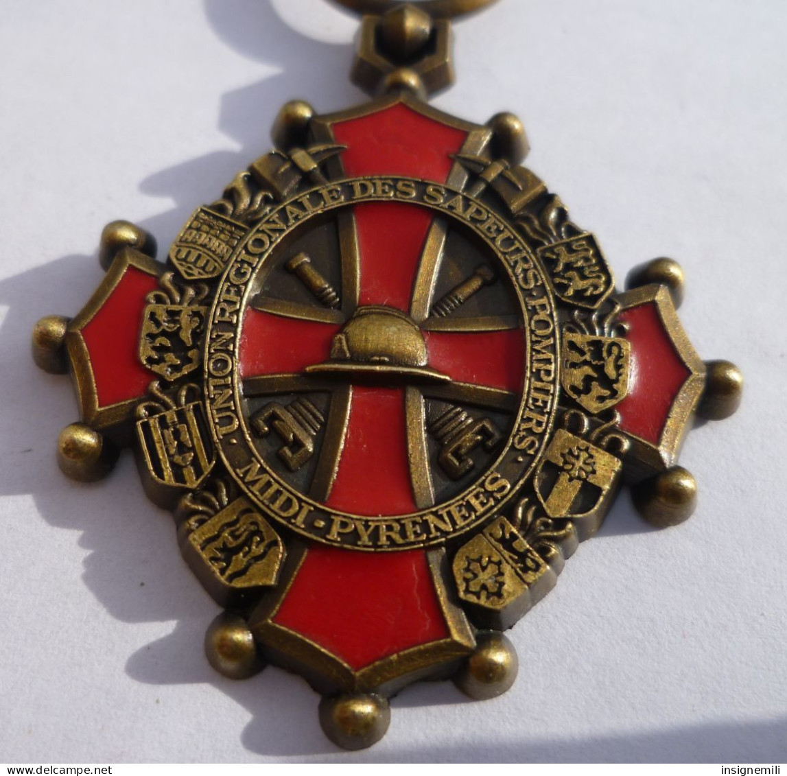 MEDAILLE UNION REGIONALE DES SAPEURS POMPIERS MIDI-PYRENEES - Sans Fabricant - Pompiers