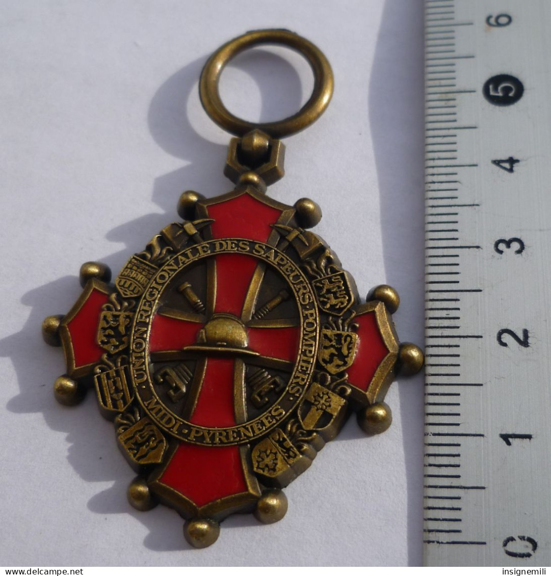 MEDAILLE UNION REGIONALE DES SAPEURS POMPIERS MIDI-PYRENEES - Sans Fabricant - Pompiers