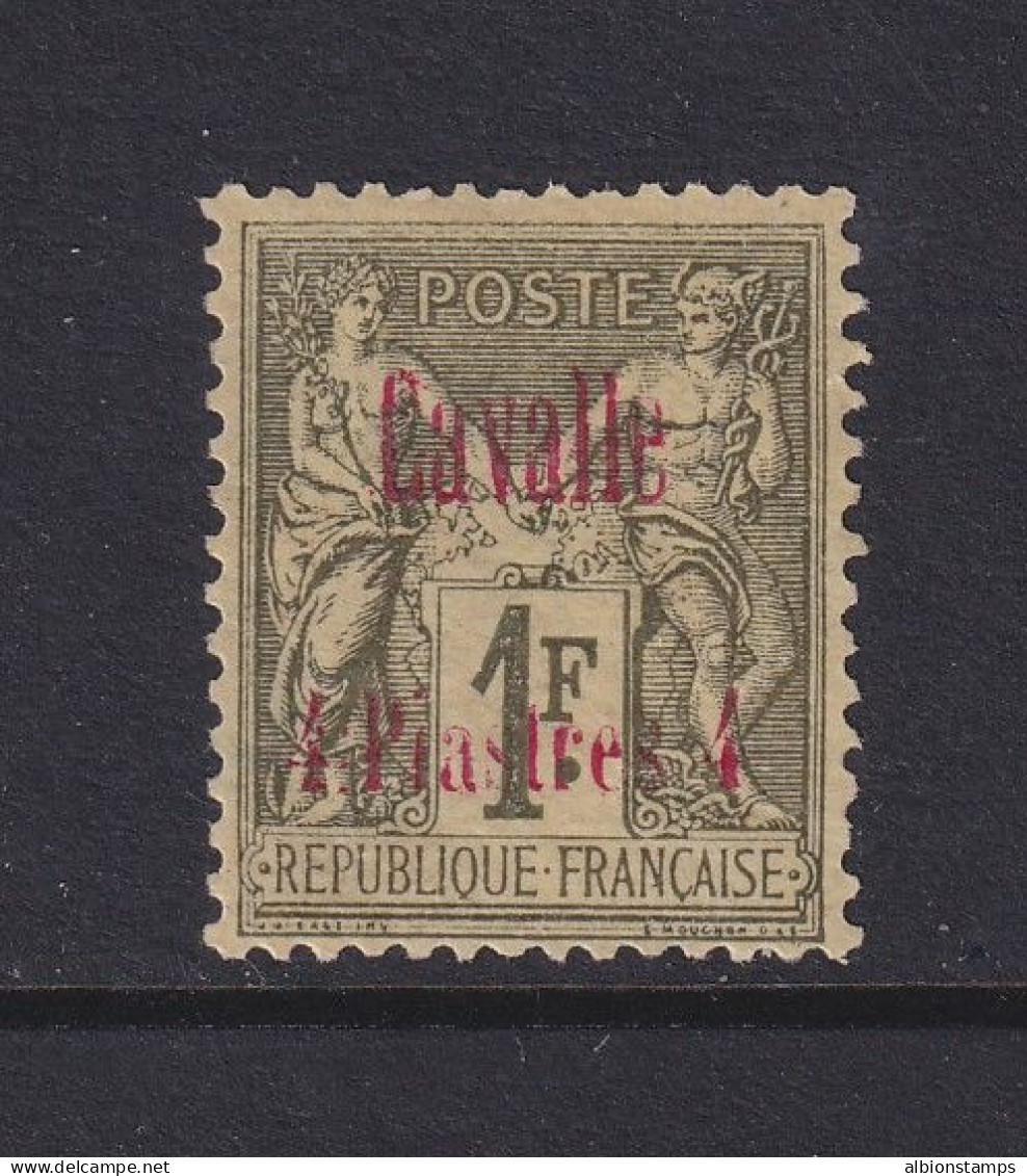 Cavalle (French Offices In Turkey), Scott 7 (Yvert 8), MHR (small Thin) - Ongebruikt