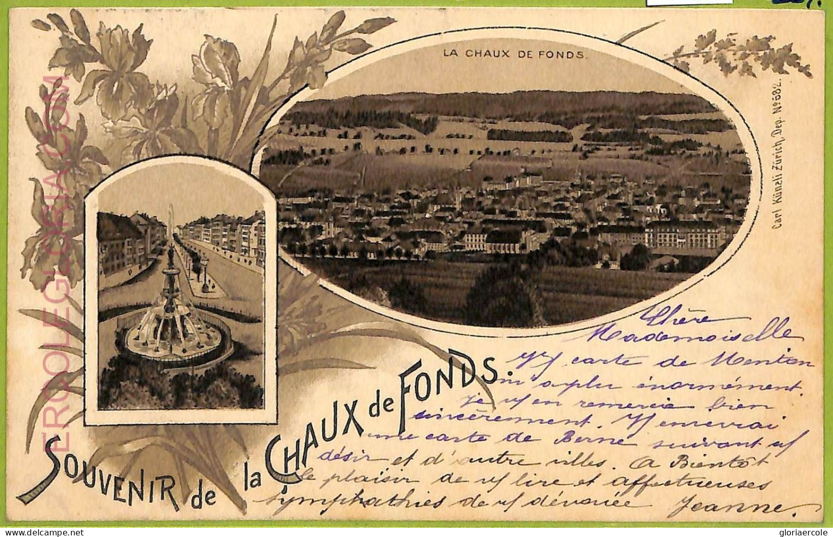 Ad4144 - SWITZERLAND - Ansichtskarten VINTAGE POSTCARD - La Chaux-de-Fonds-1899 - La Chaux