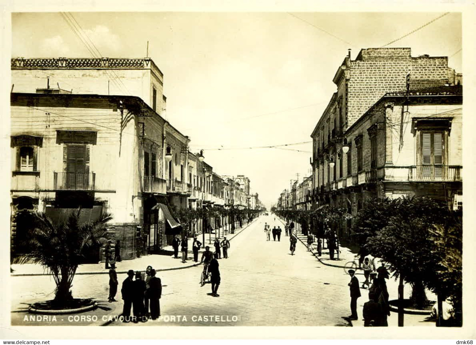 ANDRIA - CORSO CAVOUR DA PORTA CASTELLO - EDIZIONE FOTOCELERE - SPEDITA 1950 (17473) - Andria