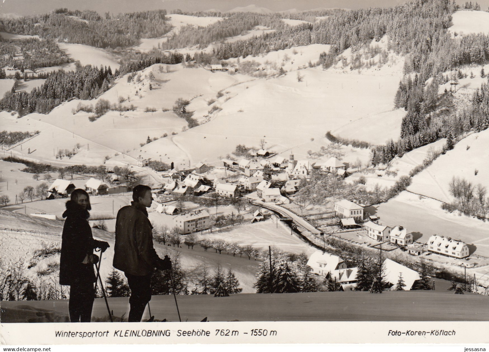 AK - Stmk - Verschneites Kleinlobming (bez. Judenburg) -ca. 1960iger - Judenburg