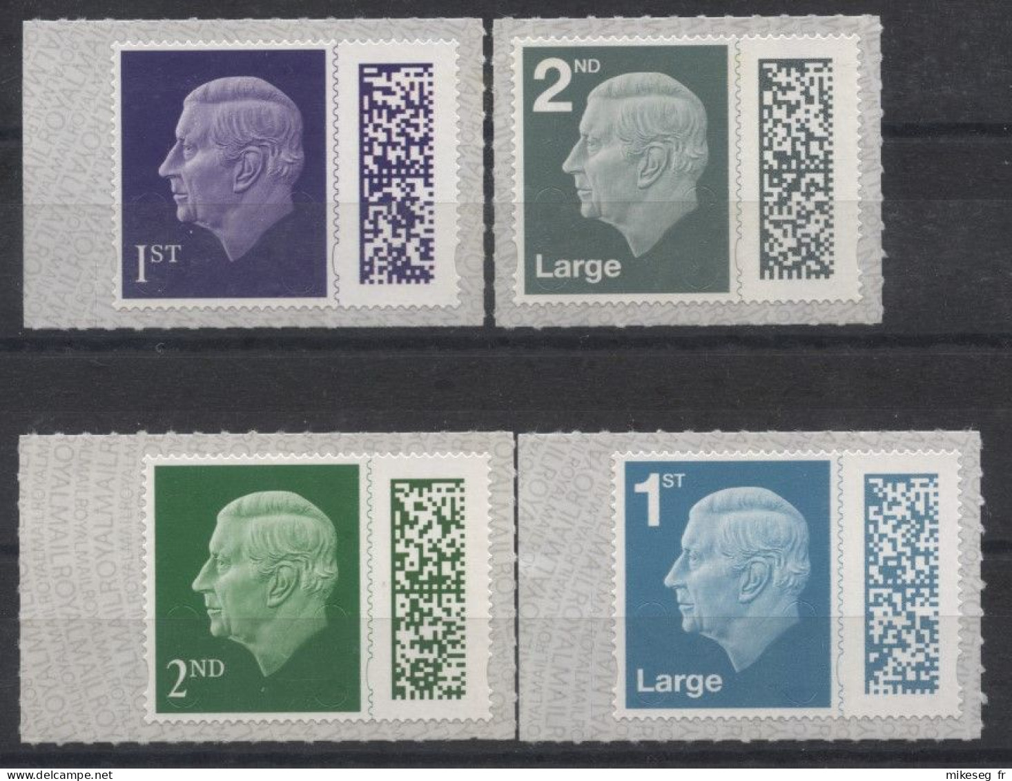 Grande-Bretagne 2023 - His Majesty King Charles III - Definitives Autoadhésifs ** - Unused Stamps