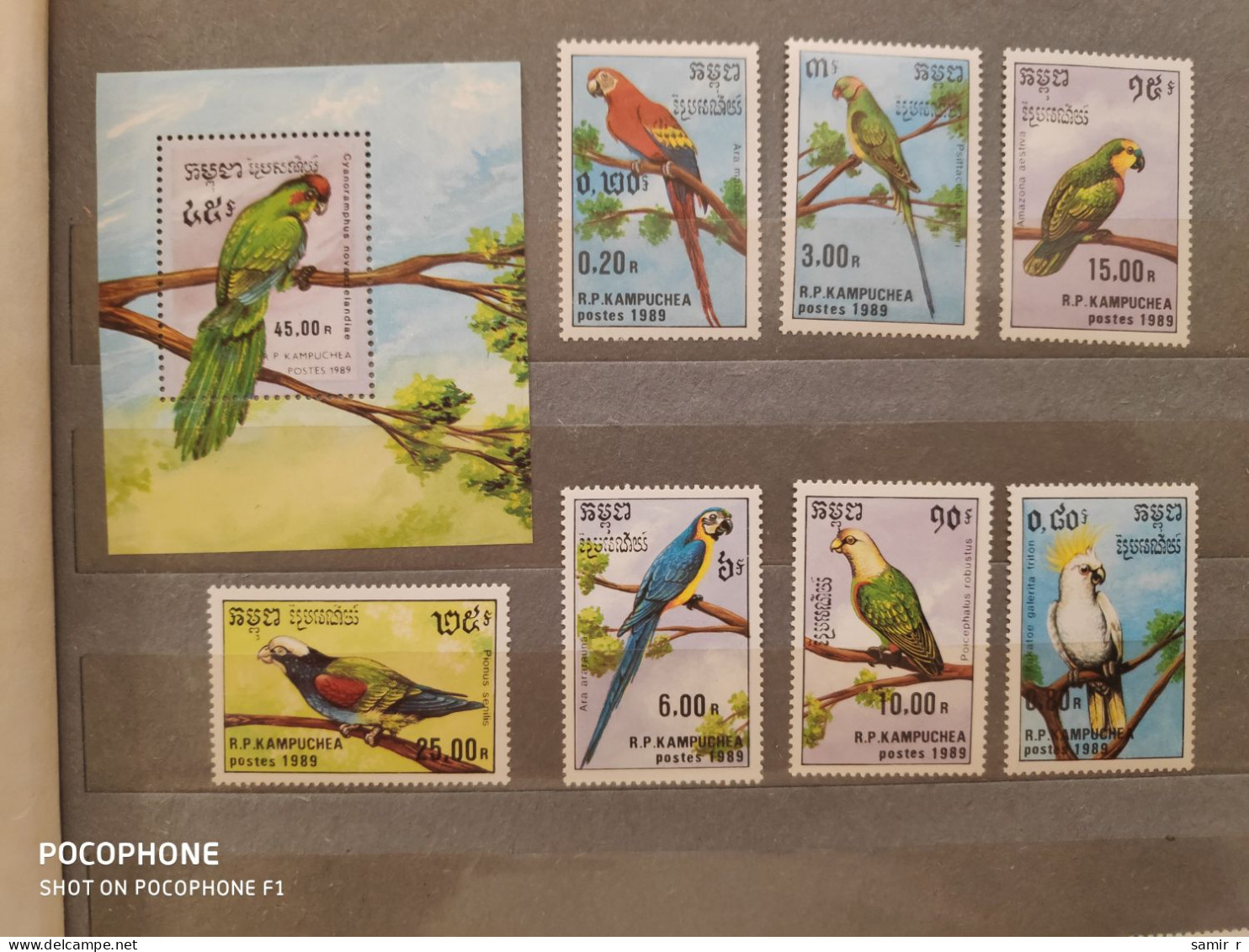 1989 Kampuchea	Birds (F29) - Kampuchea