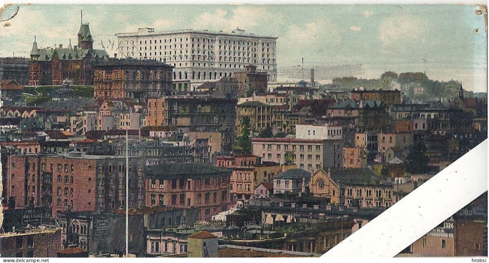 California, San Francisco, Panorama Of Nob Hill, Destroyed By Earthquake And Fire The Apr 18. 1906 - San Francisco