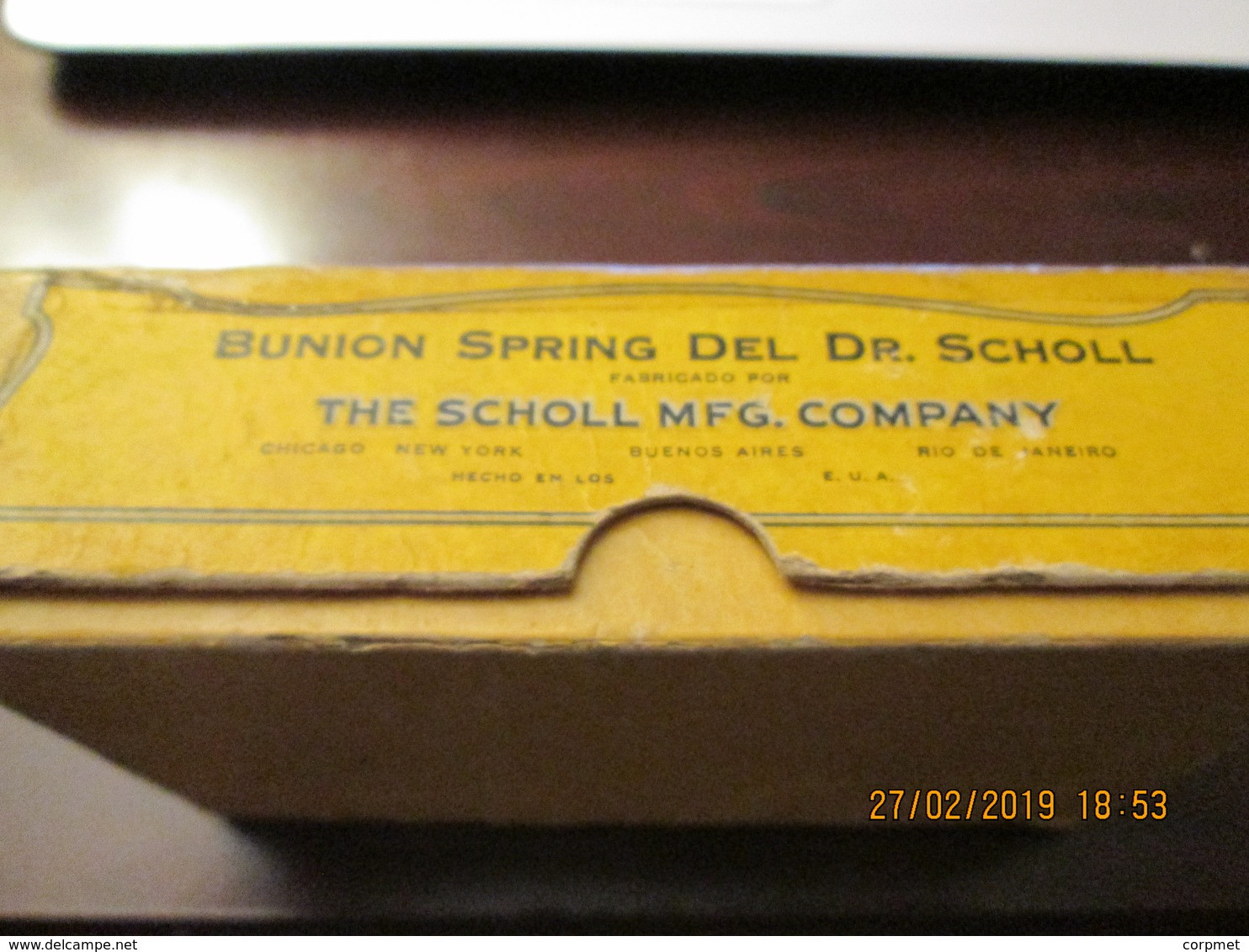 Dr. SCHOLL - BUNION SPRING - The SCHOLL MFG. COMPANY - Pat. March 11, 1913 - Made In Silveroid - USA - Attrezzature Mediche E Dentistiche