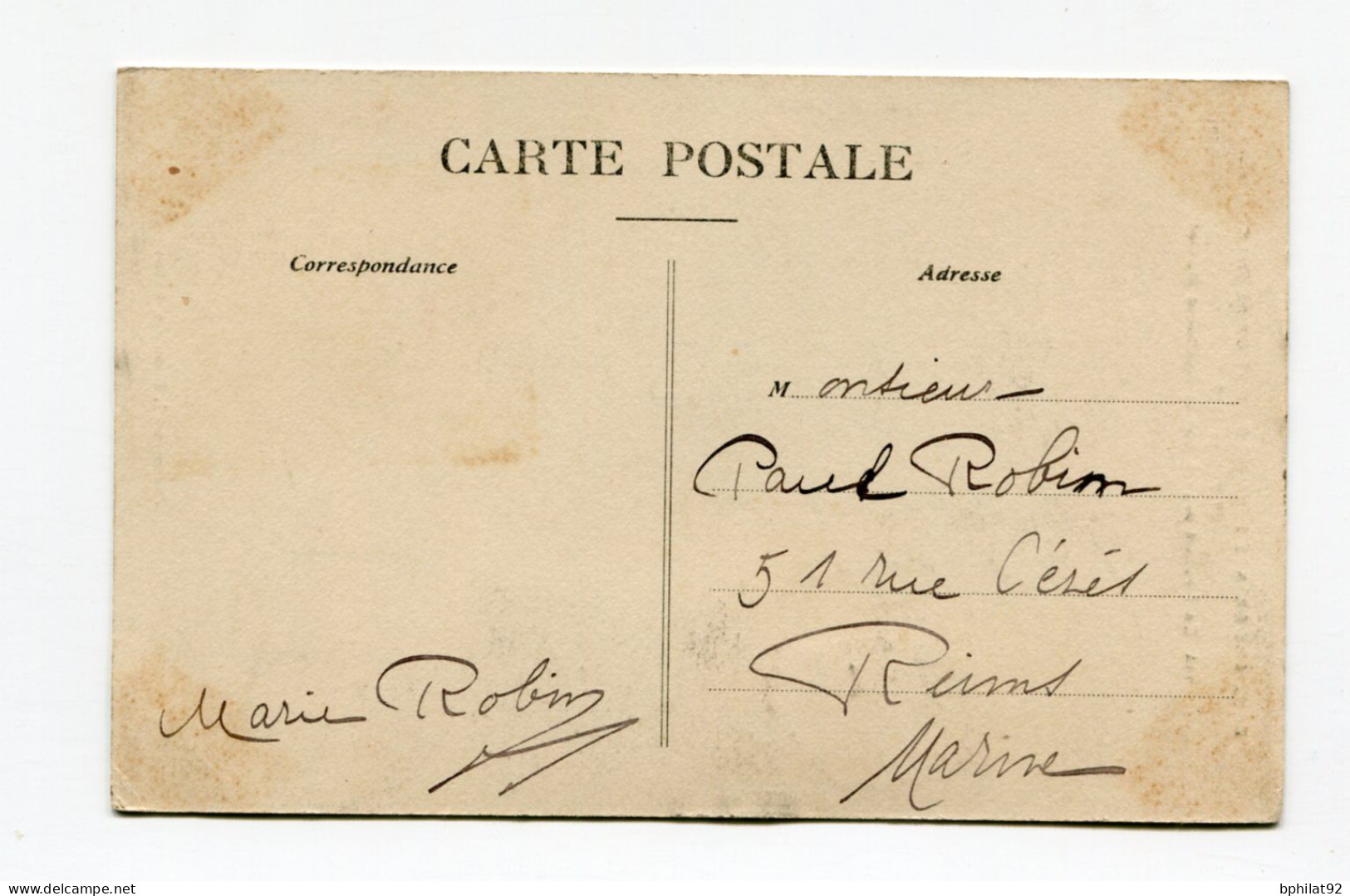 !!! MEETING DE REIMS-BETHENY DE 1910, CPA  AVEC OBLITERATION SPECIALE ET VIGNETTE - Cartas & Documentos