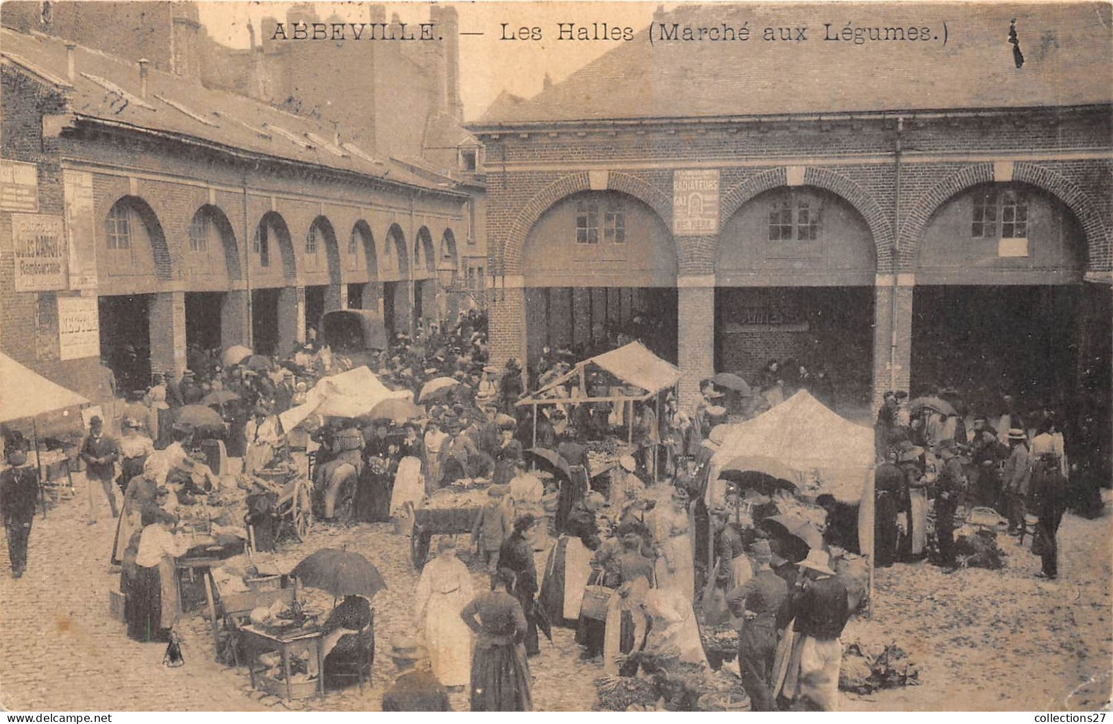 80-ABBEVILLE- LES HALLES MARCHE AUX LEGUMES - Abbeville