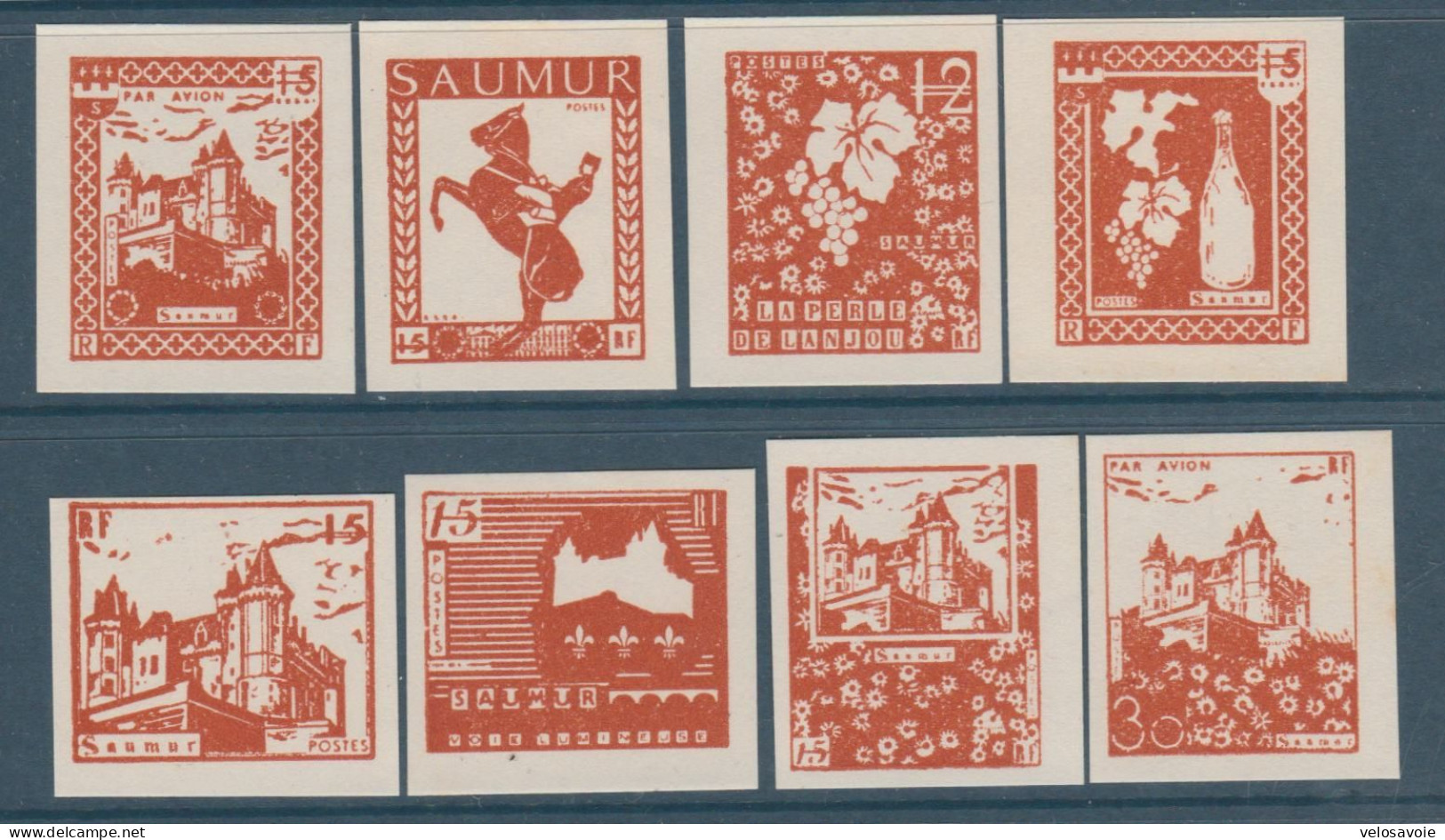 GREVE DE SAUMUR LOT DE 8 PROJETS DIFFERENTS NEUFS SANS GOMME - Stamps