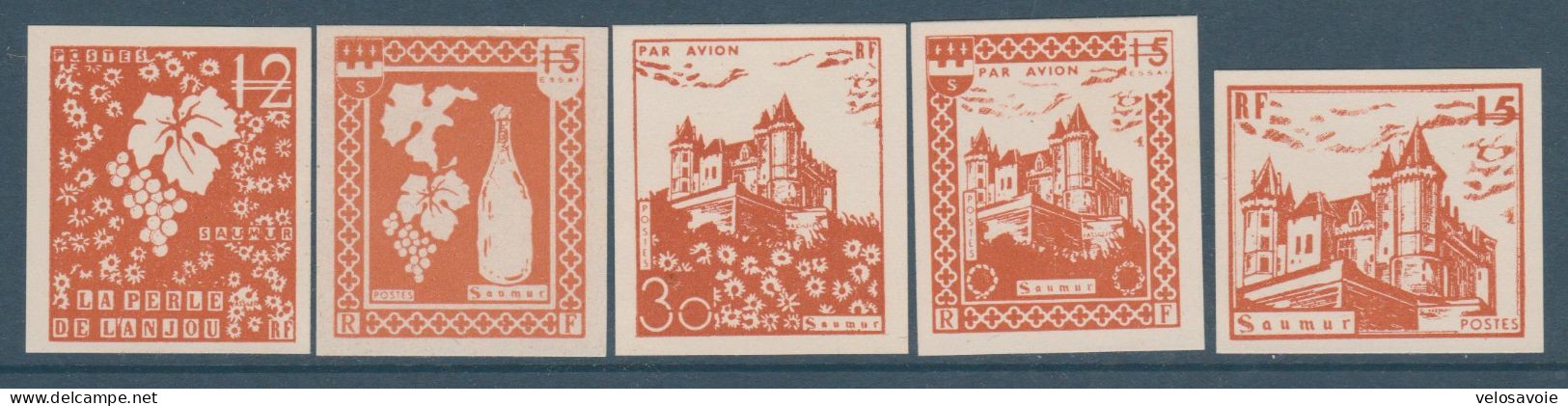 GREVE DE SAUMUR LOT DE 8 PROJETS DIFFERENTS NEUFS SANS GOMME - Stamps