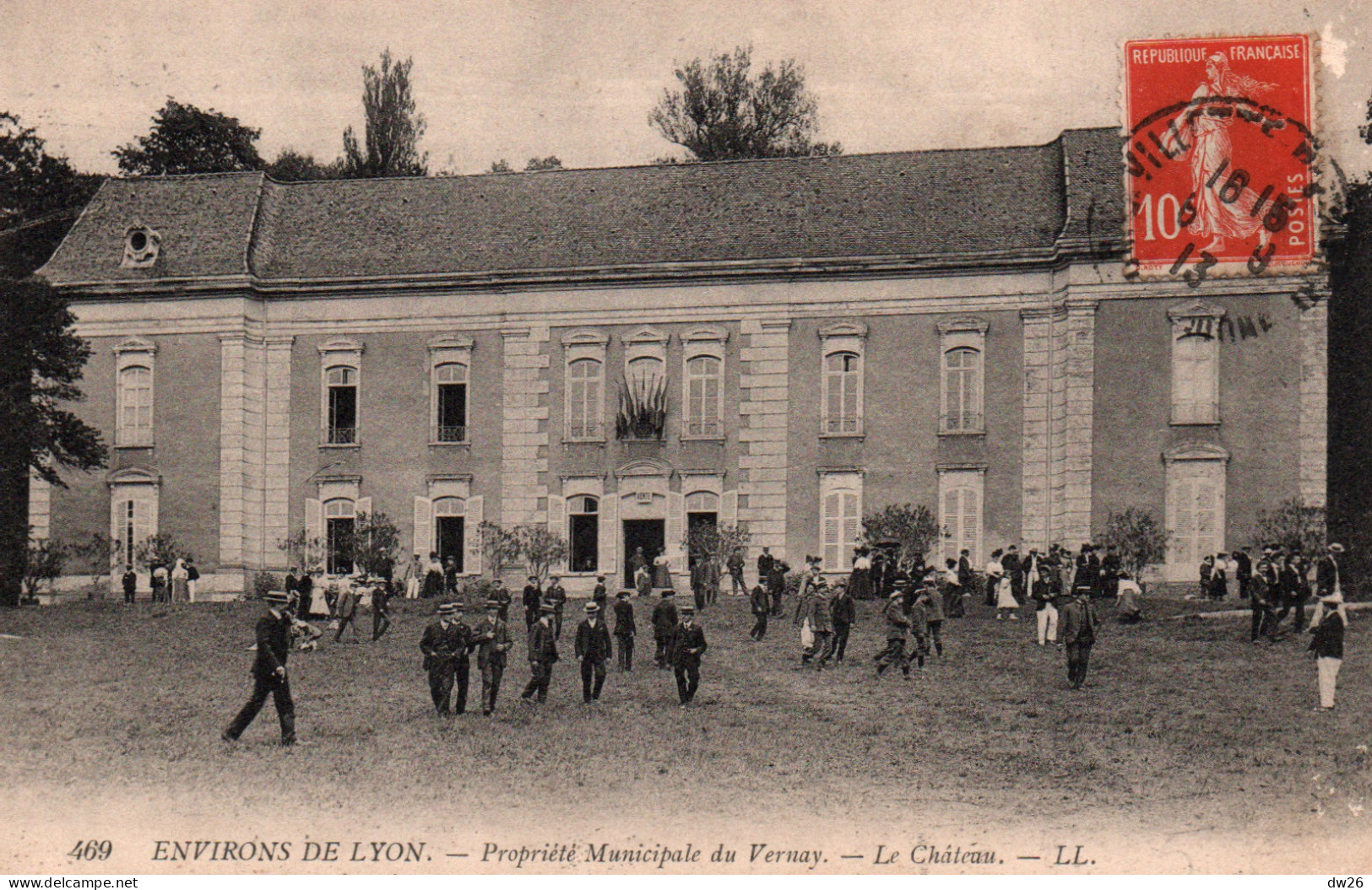 Cuire (Rhône) Propriété Municipale Du Vernay Ombrosa - Le Château (Internat De La Ville De Lyon) Carte LL N° 469 - Caluire Et Cuire