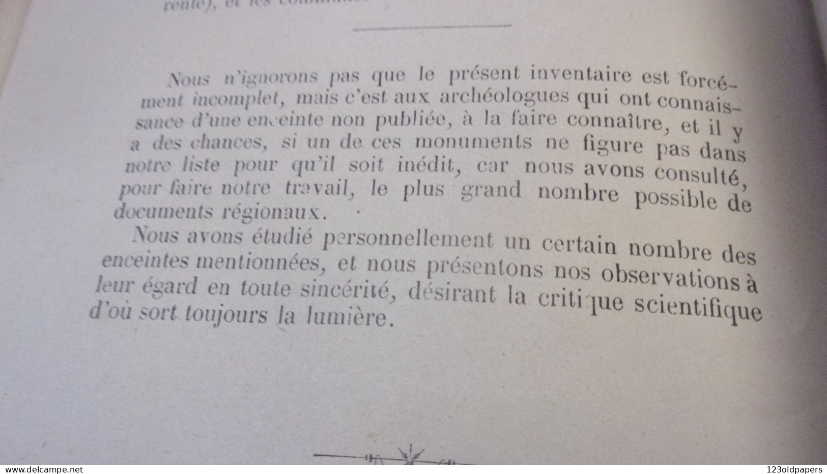 RARE INVENTAIRE  LIMOUSIN 1894 IMBERT MARTIAL MONOGRAPHIE DES ANCIENNES ENCEINTES DU LIMOUSIN ET DES REGIONS VOISINES