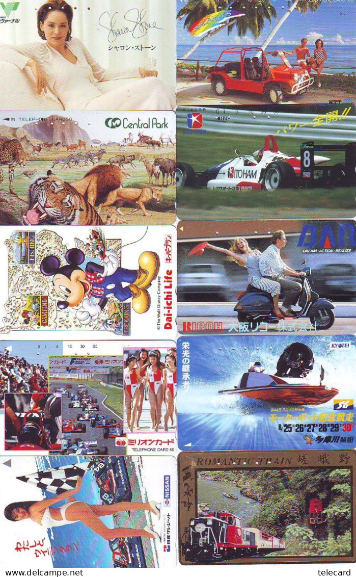 Collection Of 100 Telephone Cards JAPAN With Beautiful Thematic Cards   (Z-846) - Collezioni