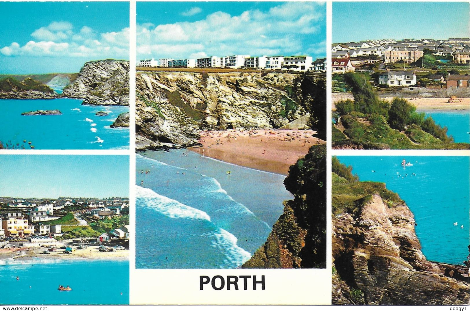 SCENES FROM PORTH, CORNWALL,, ENGLAND. UNUSED POSTCARD   Wt3 - Newquay