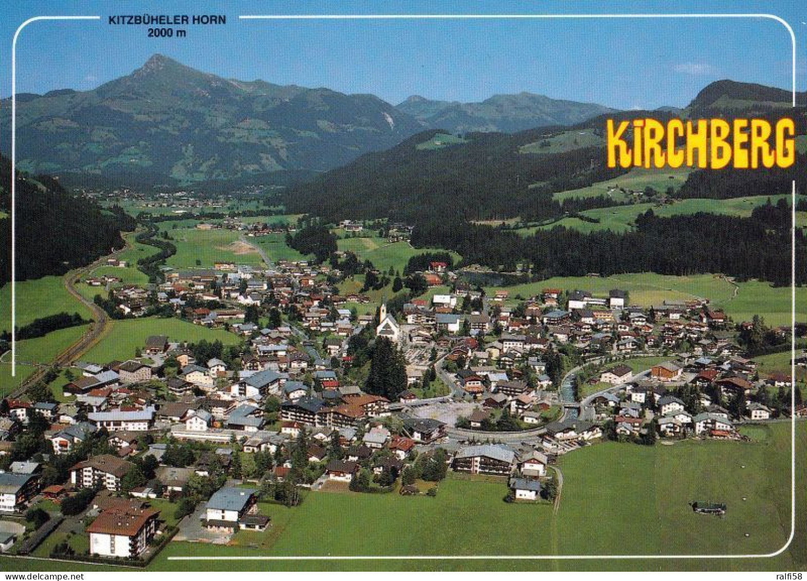 4 AK Österreich / Tirol * Kirchberg In Tirol - 3 Luftbildaufnahmen Und Eine Innenansicht Der Pfarrkirche Zum St. Ulrich - Kirchberg