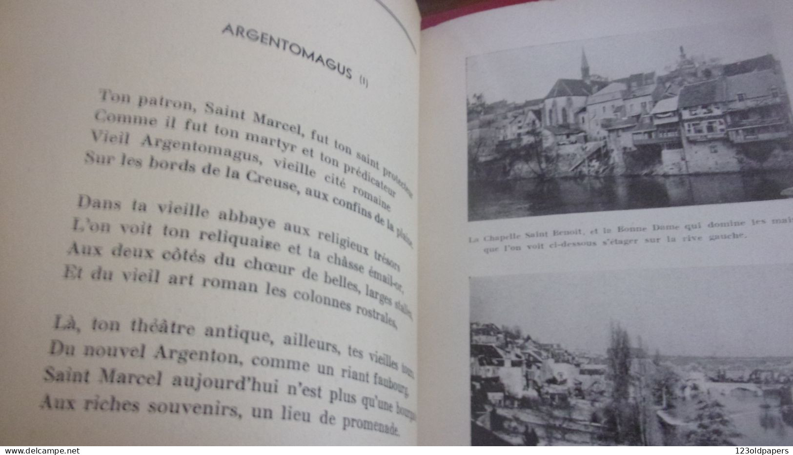 BERRY INDRE 1946  AVEC ENVOIDE L AUTEUR BRUNAUD J BELLE CREUSE GUIDE POETIQUE DE LA VALLEE DE LA CREUSE - Centre - Val De Loire