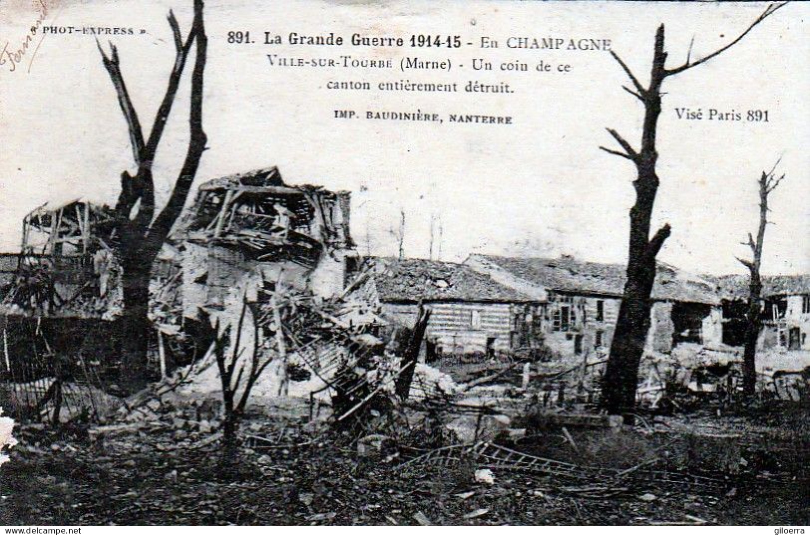 VILLE -SUR -TOURBE 1914/1915 - Ville-sur-Tourbe
