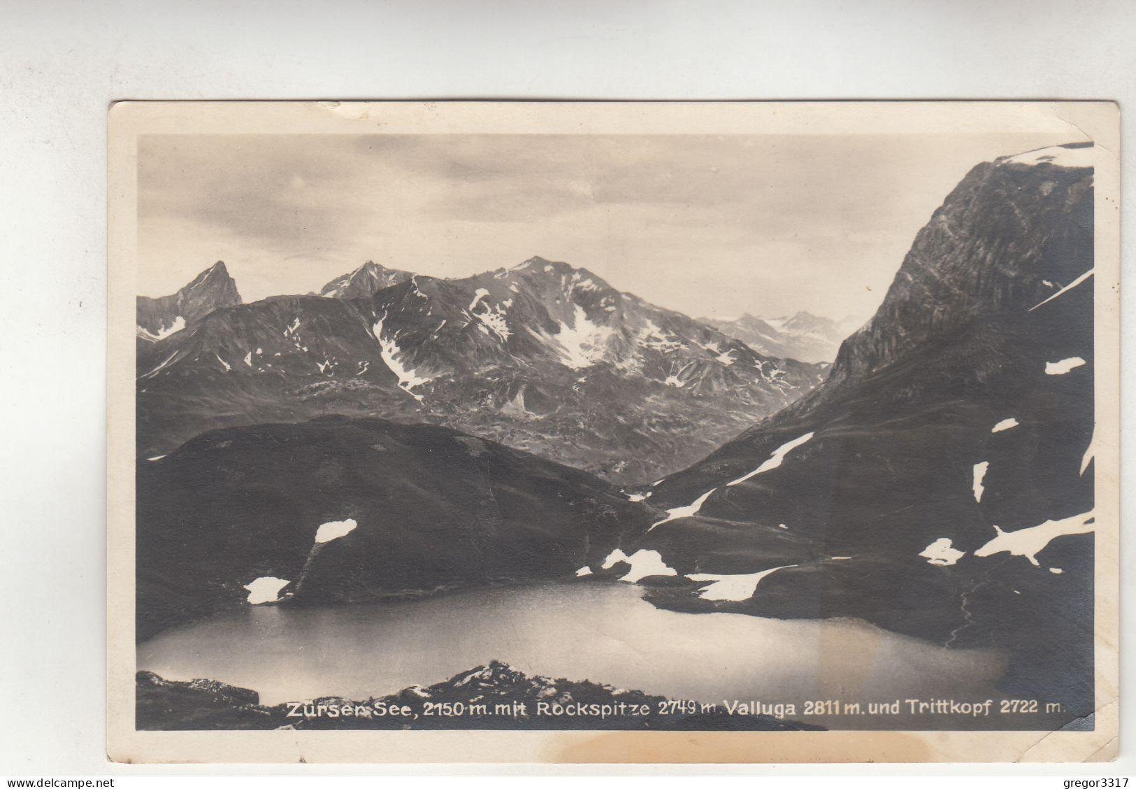 D3642) ZÜRS - ZÜRSERSEE Mit Rockspitze - Valluga U. Trittkopf 1928 - Zürs