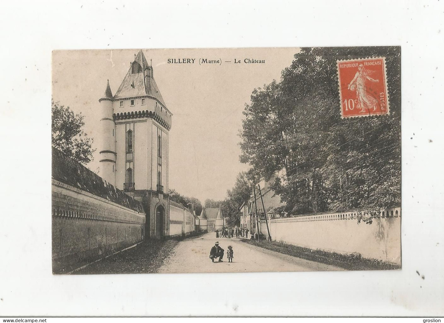 SILLERY (MARNE) LE CHATEAU (PETITE ANIMATION)  1911 - Sillery