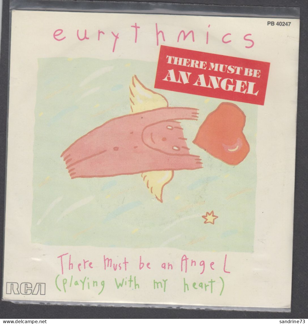 Disque Vinyle 45t - Eurythmics - There Must Be An Angel - Dance, Techno & House