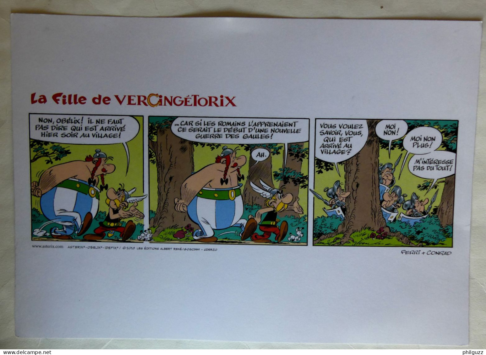 EX LIBRIS ALBERT RENE ASTERIX LA FILLE DE VERCINGETORIX 2019 FERRI CONRAD - Illustratori S - V