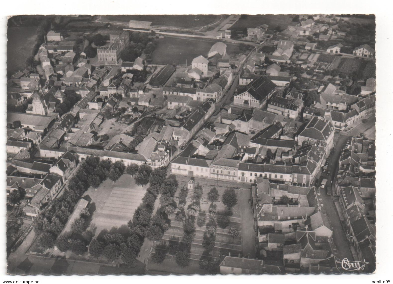 CPSM De LANNEMEZAN - Vue Aérienne. - Lannemezan