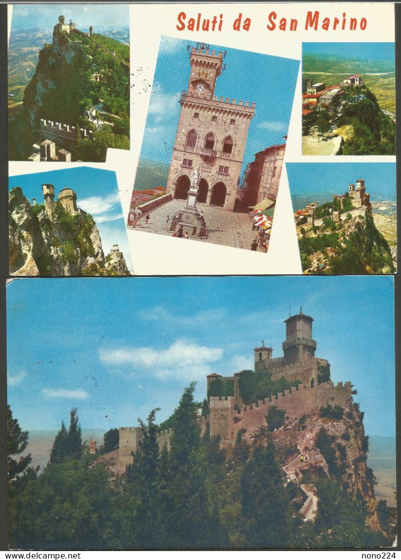 2 Cartes P De 1967/69 & 10 Timbres / Saint-Marino - Brieven En Documenten