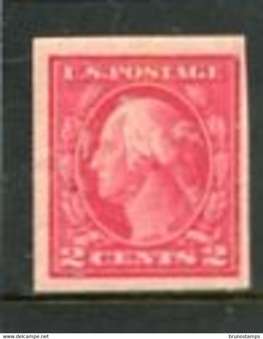 UNITED STATES/USA - 1916  2c  CARMINE   IMPERF  MINT - Ongebruikt