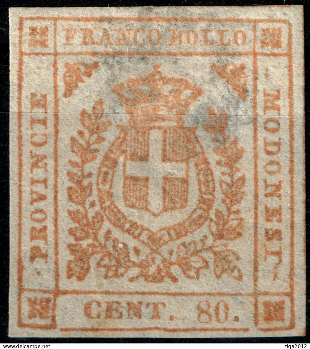 1859 MODENA GOVERNO PROVVISORIO CENT. 80 NUOVO CON GOMMA - Modena