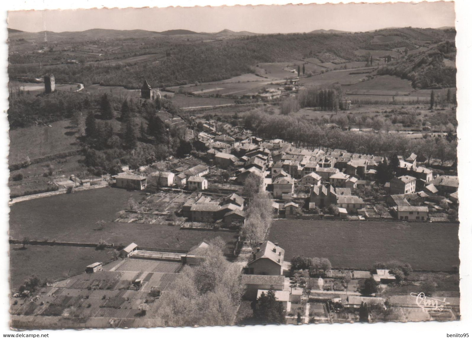 CPSM De SALIES Du SALAT - Vue Générale Aérienne. - Salies-du-Salat