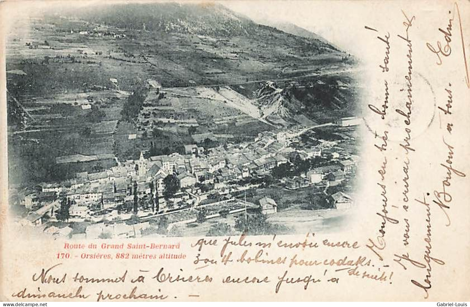 Route Du Grand Saint Bernard Orsières 883 Mètres Altitude 1899 St. Bernard - Orsières