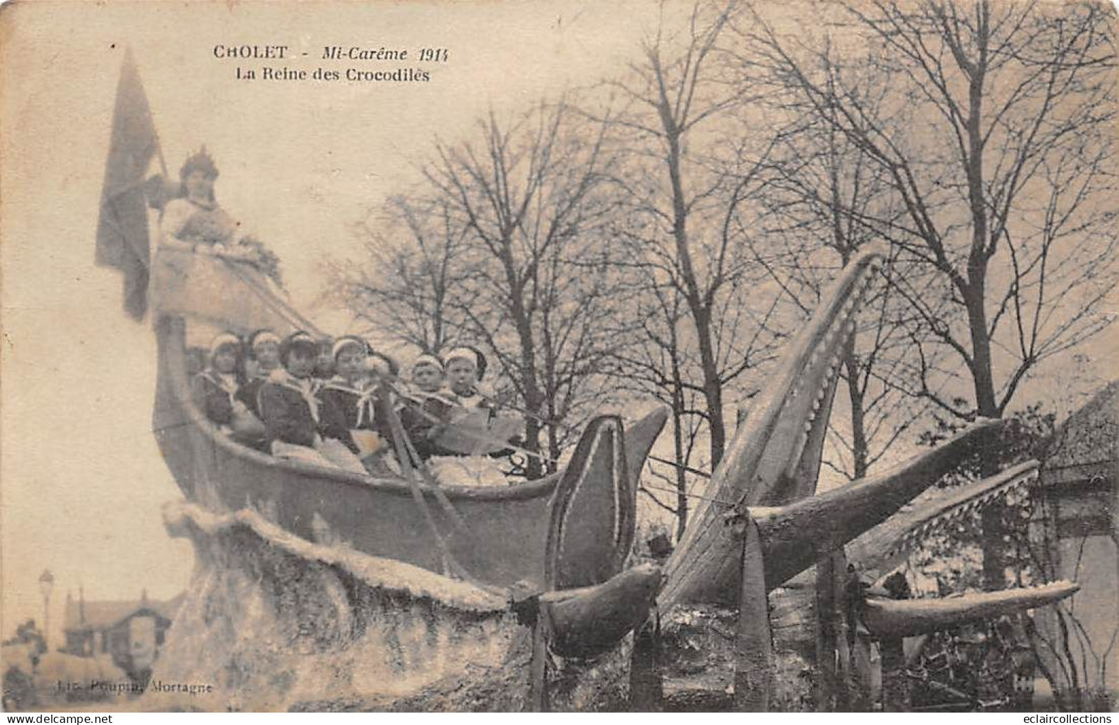 Cholet         49            Mi-Carême    1914    La Reine Des Crocodiles            (Voir Scan) - Cholet