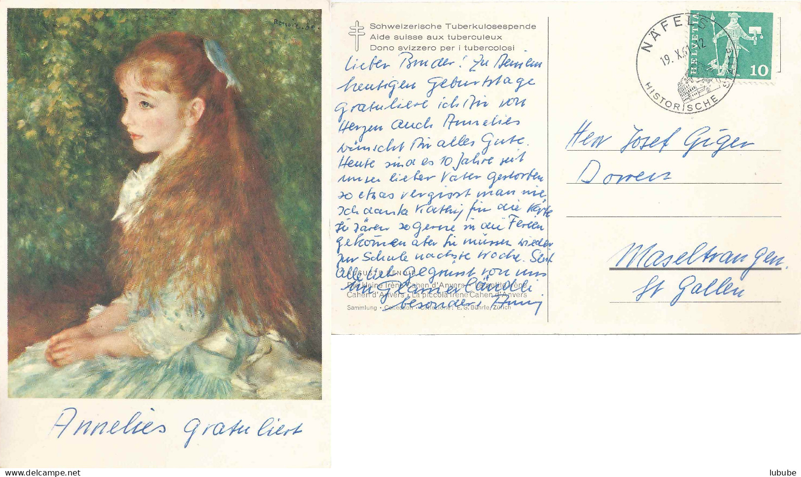 Die Kleine Irène Cahen D'Anvers  (Auguste Renoir)        1961 - Other & Unclassified