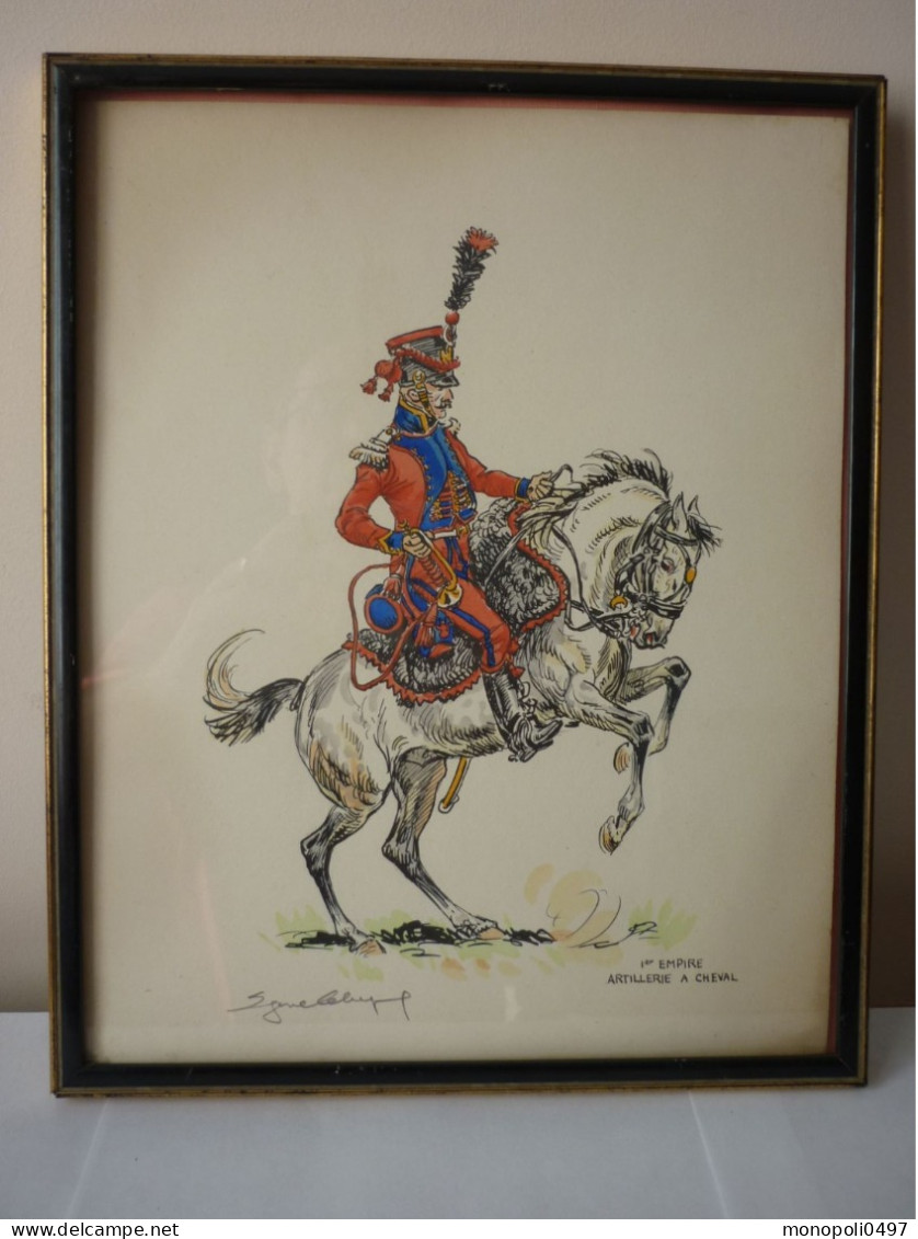 Eugène Leliepvre - Deux Lithographies En Couleur - Militaire - Militaria - Zeitgenössische Kunst